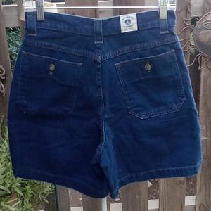 Women's blue jean shorts very little stretch size six medium